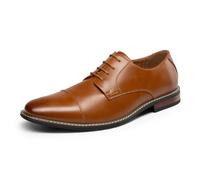 Bruno Marc Men's Prince Classic Modern Formal Oxford Lace Up Dress Shoes,Size 9.5,Brown,BMUMOX2528