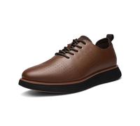 Bruno Marc Men's School Shoes,Brown,10