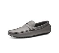 Bruno Marc Men's Slip-on Penny Loafers Driving Shoes,Dark Grey,8