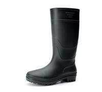 Bruno Marc Men's Wellington Boots Waterproof Mid-Calf Rubber Work Rain Boots for Gardening, Dog Walking, Car Washing,Size 8.5,All Black,BMEMRB2503