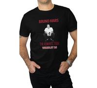 Bruno Mars The Romantic Tour T-Shirt, Wembley Stadium London July 2026, White/Black Premium Unisex Concert Tee (UK, Alpha, L, Regular, Regular, Black)