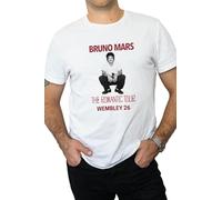 Bruno Mars The Romantic Tour T-Shirt, Wembley Stadium London July 2026, White/Black Premium Unisex Concert Tee (UK, Alpha, L, Regular, Regular, White)
