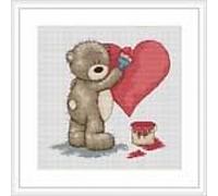 Bruno The Bear - Valentine For Bianca Cross Stitch Kit
