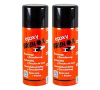 Brunox 2 x Epoxy Rust Converter Rust Protection Primer 400 ml