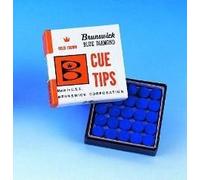 Brunswick 15 x 10mm Brunswick Blue Diamond Pool Snooker Cue Tips