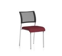 Brunswick No Arm Bespoke Colour Seat Chrome Frame Ginseng Chilli
