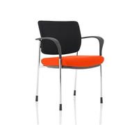 Brunswick Deluxe Black Fabric Back Chrome Frame Bespoke Colour Seat Tabasco Oran