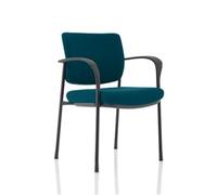 Brunswick Deluxe With Arms Black Frame Bespoke Colour Back And Seat Maringa Teal
