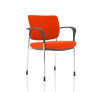 Brunswick Deluxe Chrome Frame Bespoke Back Seat Orange With Arms