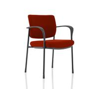 Brunswick Deluxe Black Frame Bespoke Colour Back and Seat Ginseng Chilli with Ar