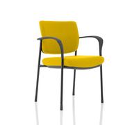 Brunswick Deluxe Black Frame Bespoke Colour Back and Seat Senna Yellow with Arms