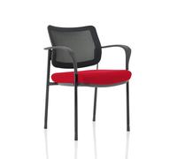 Brunswick Deluxe Mesh Back Black Frame Bespoke Colour Seat Bergamot Cherry with