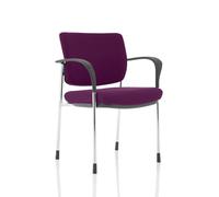 Brunswick Deluxe Chrome Frame Bespoke Back Seat Purple With Arms