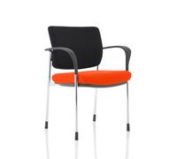 Brunswick Deluxe Black Fabric Back Chrome Frame Bespoke Colour Seat Tabasco Oran