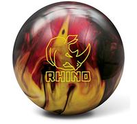 Brunswick Rhino Bowling Ball, Red/Black/Gold, 10 lb