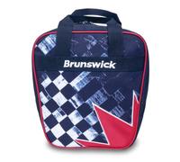 Brunswick Spark Single Tote Bowling Bag (Checkered Flag)