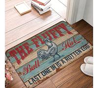 Bruntelo Garage Accessories For Man Cave Chicken Coop Sign The Fluffy Butt Hut Last One In Is A Rotten Egg Rug Home Goods Farm Mat(40X60CM)