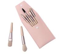 Brush 8 Soft Tool Wood Set Beauty Hair Portable Make-up Handle Brush Coffin Makeup Holder (Ivory rice, One Size)