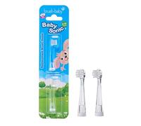 Brush-Baby Certified - Babysonic Replacement Heads for Babysonic Electric Toothbrush (0-18 Month (Pack of 2)