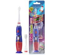 Brush-Baby - Rocket KidzSonic Kids Electric Toothbrush, 3+ Years - DeepClean Bristles, Suction Base - Fun Design with Flashing Disco Lights - 2 x Replacement Heads & 1 x AAA Battery