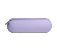 Brush Bag Silicone, Cosmetic , Portable Makeup Holder, Compact Jewellery Case, Ideal for Travel, Stationery Storage, and Everyday Use 8.66 x 2.36 x 2.76 Inches, Purple, Siehe Beschreibung