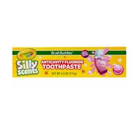 Brush Buddies Crayola Silly Scents Children's Toothpaste with Fluorine, Anti-Caries Toothpaste, Flavoured Toothpaste for Children from 2 Years, Chewing Gum Flavour