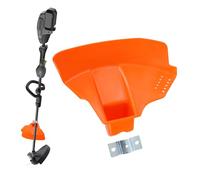 Brush Cutter Protector - Universal Trimmer Motor Cover for 26-28mm Pipes | Lawn Mower Mudguard and Eater Shield | Durable PP Protector Replacement for Hedge Trimmers | Medium and Small F Sizes