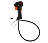 Brush Cutter Throttle Cable Assembly with Handle Switch and Safety Trigger, Orange Replacement Control Grip Linkage for Garden String Trimmer Parts
