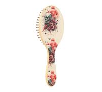 Brush Detangler Hair Brush - All Hair Types - Soft Bristles Glide Through Tangles with Ease Cool Graphic Design for Wet & Dry Hair