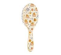 Brush Detangler Hair Brush - All Hair Types - Soft Bristles Glide Through Tangles with Ease Hedgehog Hat Branch for Wet & Dry Hair