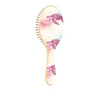 Brush Detangler Hair Brush - All Hair Types - Soft Bristles Glide Through Tangles with Ease Marine Turtle Jellyfish Innovative Page Design Soft Dr for Wet & Dry Hair