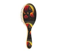 Brush Detangler Hair Brush - All Hair Types - Soft Bristles Glide Through Tangles with Ease Sun Girl for Wet & Dry Hair