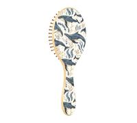 Brush Detangler Hair Brush - All Hair Types - Soft Bristles Glide Through Tangles with Ease Underwater Humpback Whales for Wet & Dry Hair