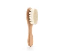 Brush for Baby's,Soft Bristle Baby Hair Brush with Wooden Handle Gentle Cradle Cap Brush & Scalp Massager for Newborn Infant Toddler & Kids Baby Comb & Hair Brush Set for Delicate Hair Care