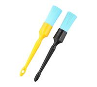 Brush for Car Detailing Effective Tool for Cleaning Wheels, Emblems, and Engine Bays (2pcs)