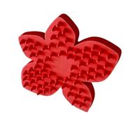 Brush for Dogs in the Bath - Petal-Shaped Relaxing Comb, Pet Bath Brush, for Dogs, Cats, Puppies and Use at Home, Bath or Travel,