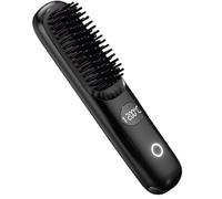Brush for Hair Button | Portals Portable USB Charging Brush Smoothing Hair Straightener for Women, Girls, Daytime, Travel
