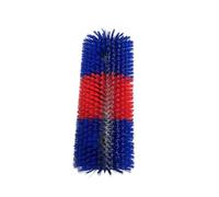 Brush for Livestock Scratching - Cow Brush and Cattle Scratcher with Horse and Goat Scratching Post for Fence Protection(blue red)