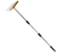 Brush for Pizza Oven - Aluminium Grill Brush with Long Handle, Kitchen Accessories for Barbecue Grilling Outdoor Cooking