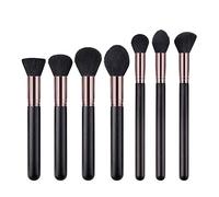 Brush Foundation Cosmetic Set Makeup Brush Brushes Powder Eyeshadow 7PCS Black Brush Anime Stuff for Room, Pink