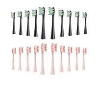 Brush Head Replacement ，Compatible for Oclean， Electric Toothbrush Soft Bristle X/X PRO/ Z1 Brushes Replaceable Fit for O-Clean Sonic(10 Black 10 Pink)