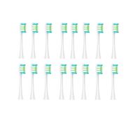 Brush Heads, Compatible with Oclean, Flow X X PRO Z1 | F1 One Air 2 SE Air 2T X10, W-shaped, mini rounding head, 7pcs, silicone, adults(16 WGreen)