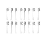 Brush Heads, Compatible with Oclean, Flow X X PRO Z1 | F1 One Air 2 SE Air 2T X10, W-shaped, mini rounding head, 7pcs, silicone, adults(16 Grey)
