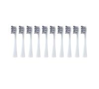 Brush Heads, Compatible with Oclean, X PRO Elite Flow F1 One | X All Series sonic electric toothbrush, blue green, soft bristle, plastic toothbrush head(10 grey)