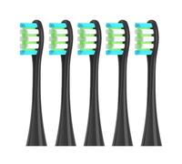 Brush Heads, Compatible with Oclean, X X PRO Z1 F1 | One, Air 2, SE, Flow, X Pro Digital, X Lite, X10, X Ultra, Air2; PP and bristles(5 black)