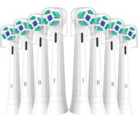 Brush Heads Compatible with Oral B iO 2 3 4 5 6 7 8 9 10 Series Electric Toothbrushes, Soft Toothbrush Head Fits for iO Ultimate Radiant Gentle Series, 8PCS White