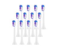 Brush Heads, Compatible with Philips, 4100 6500 6100 7500 | Electric toothbrush replacement heads for 5300 and 1100 series daily cleaning use(12PCS Purple)