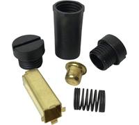 Brush Holder Kit with 2 Black Caps 4162546-2B. Compatible with Kitchenaid 4.5QT and 5QT Mixers. Genuine Factory OEM Spare Parts