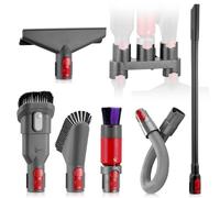 Brush Holder Organiser Attachment Compatible with Dyson Outsize V7 V8 V10 V11 V15 Vacuum Cleaner, Traceless/Soft Bristles Extension Hose Mattress Brush Crevice Tool Replacement Parts