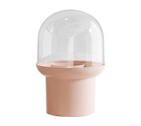 Brush Holder with Lid,Makeup Brush Holder with Lid,Dustproof Makeup Brush Holder Organizer - Cosmetic Brush Storage Container Covered Container for Comp, Pink, Se référer au descriptif, Refer to
